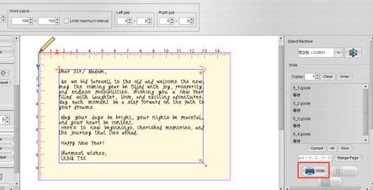 [iAuto Tutorials] Batch Writing Greeting Cards in 10 Fonts