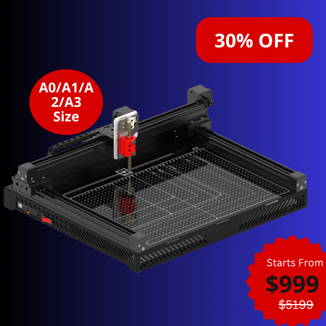 UUNA TEK 3.0 - A3/A2/A1/A0 Size Preassembled Premium All-in-One Pen Plotter Drawing Robot Drawing Machine Writing Machine Signature Machine