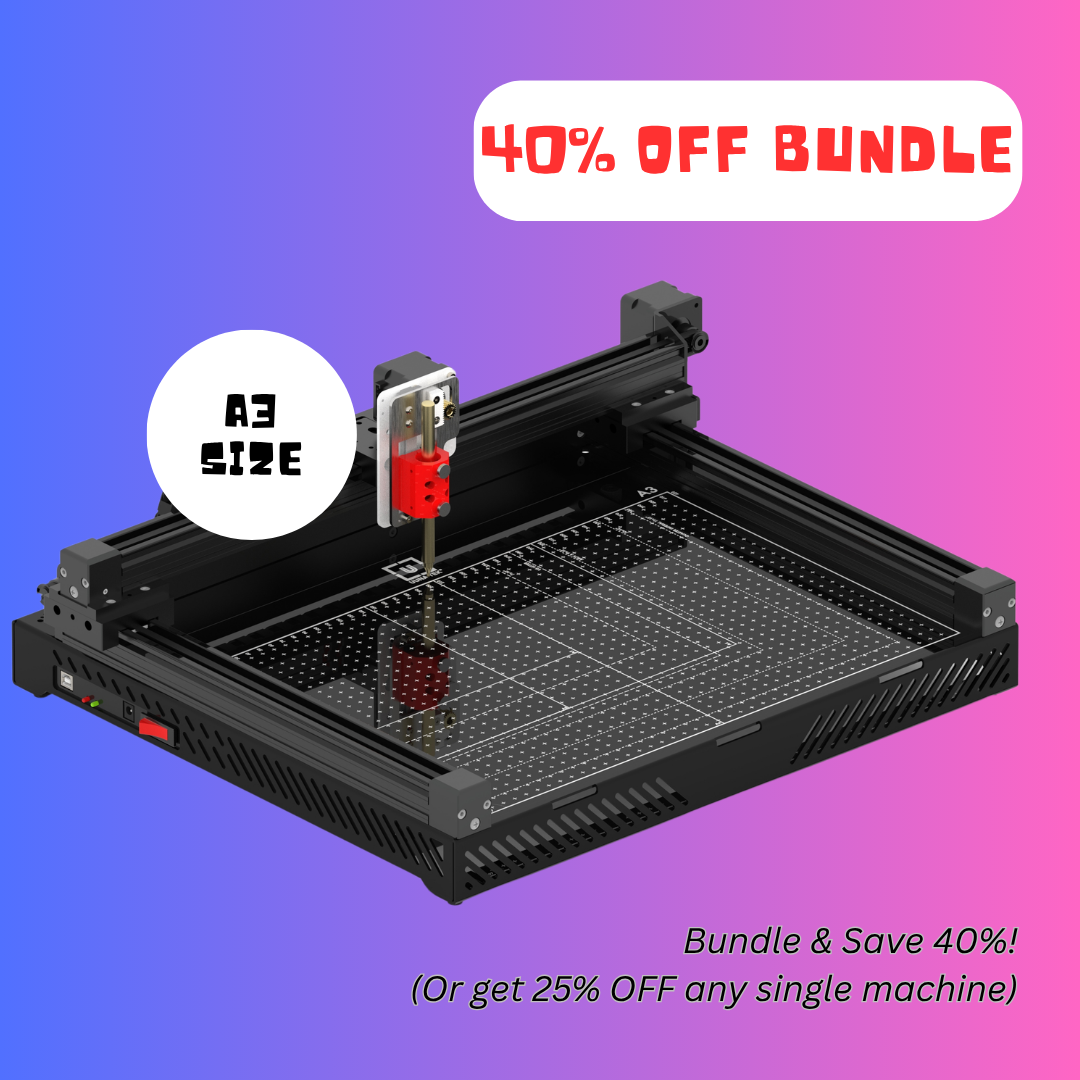 UUNA TEK 3.0 A3 Preassembled Premium All-in-One Pen Plotter Drawing Robot with WiFi & SD Card – Compact, Quieter, Faster, More Precise