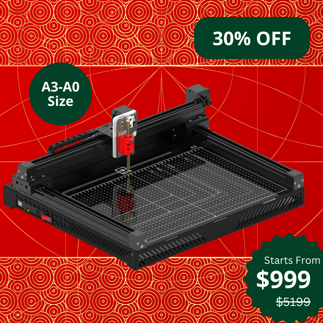 UUNA TEK 3.0 - A3/A2/A1/A0 Size Preassembled Premium All-in-One Pen Plotter Drawing Robot Drawing Machine Writing Machine Signature Machine with WiFi and SD Card