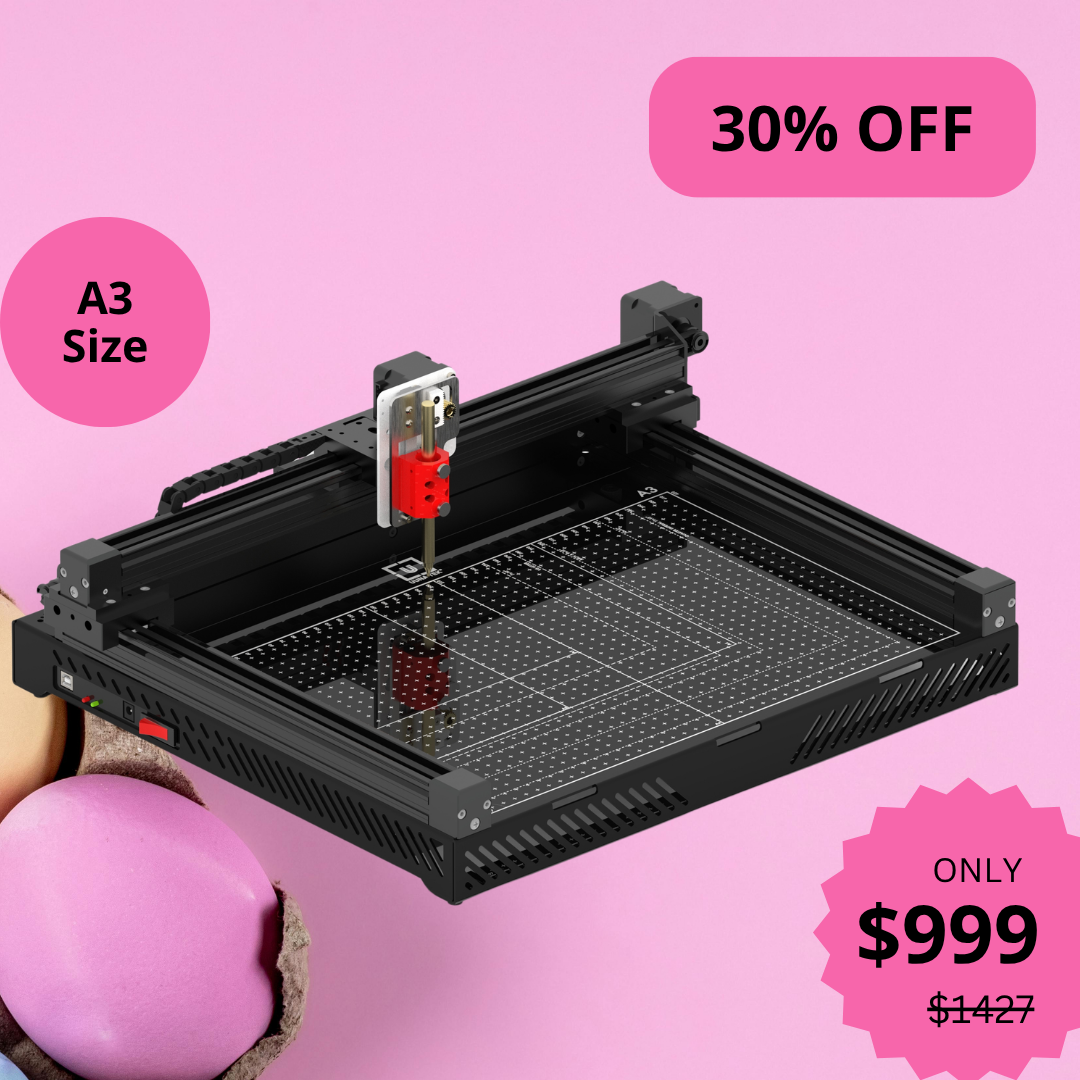 UUNA TEK 3.0 A3 Preassembled Premium All-in-One Pen Plotter Drawing Robot Writing Machine Signature Machine with WiFi & SD Card – Compact, Quieter, Faster, More Precise