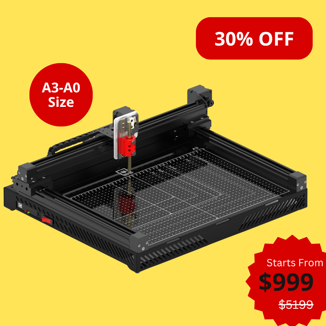 UUNA TEK 3.0 - A3/A2/A1/A0 Size Preassembled Premium All-in-One Pen Plotter Drawing Robot Drawing Machine Writing Machine Signature Machine