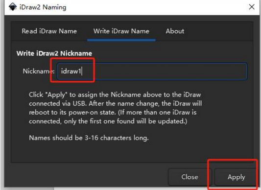 How to Assign Nicknames to Your iDraw Pen Plotters for Seamless Operation