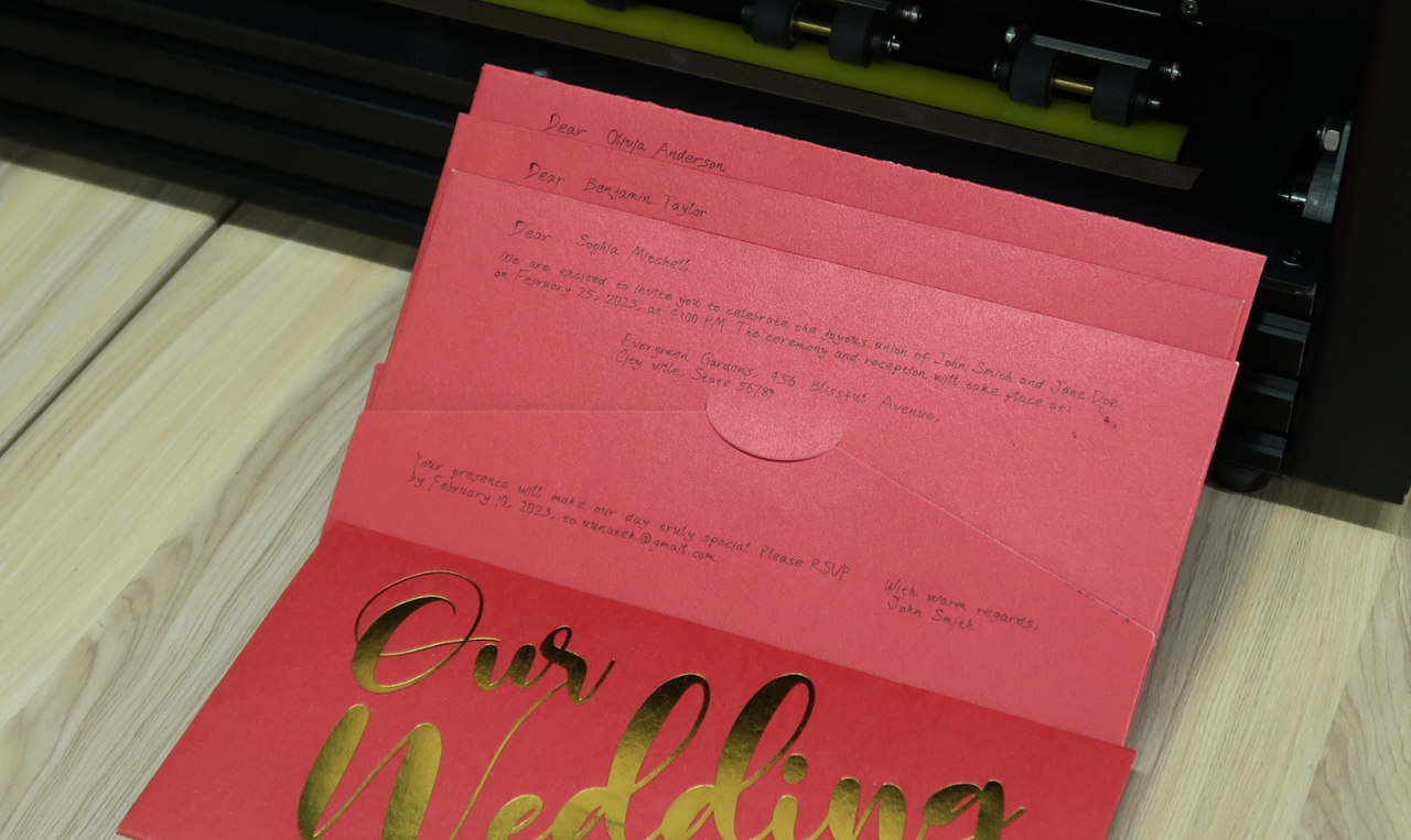 Invitation Machine Auto Wedding Invitation Production: A Guide with iAuto for Valentine's Day