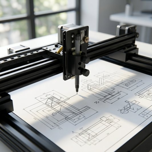 Pen Plotter vs. 3D Printer vs. Laser Cutter for Maker Labs