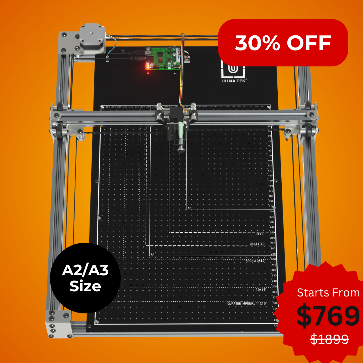 iDraw H SE - A3/A2 Size CoreXY Preassembled Drawing Robot for Artists Pen Plotter Drawing Machine Writing Machine Signature Machine| UUNA TEK