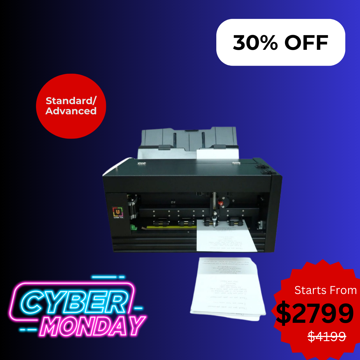 UUNA TEK iAuto - Automatic Writing Machine for Bulk Writing