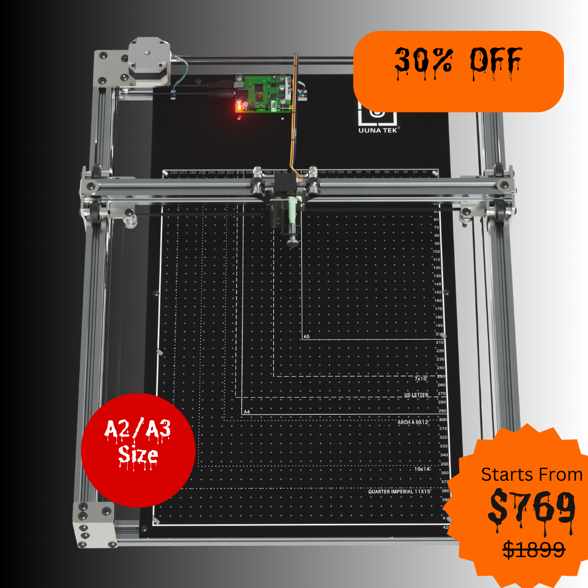 iDraw H SE A3/A2 CoreXY Drawing Robot for Artists – Combines the Robust iDraw H Hardware with Flexible Axidraw Software