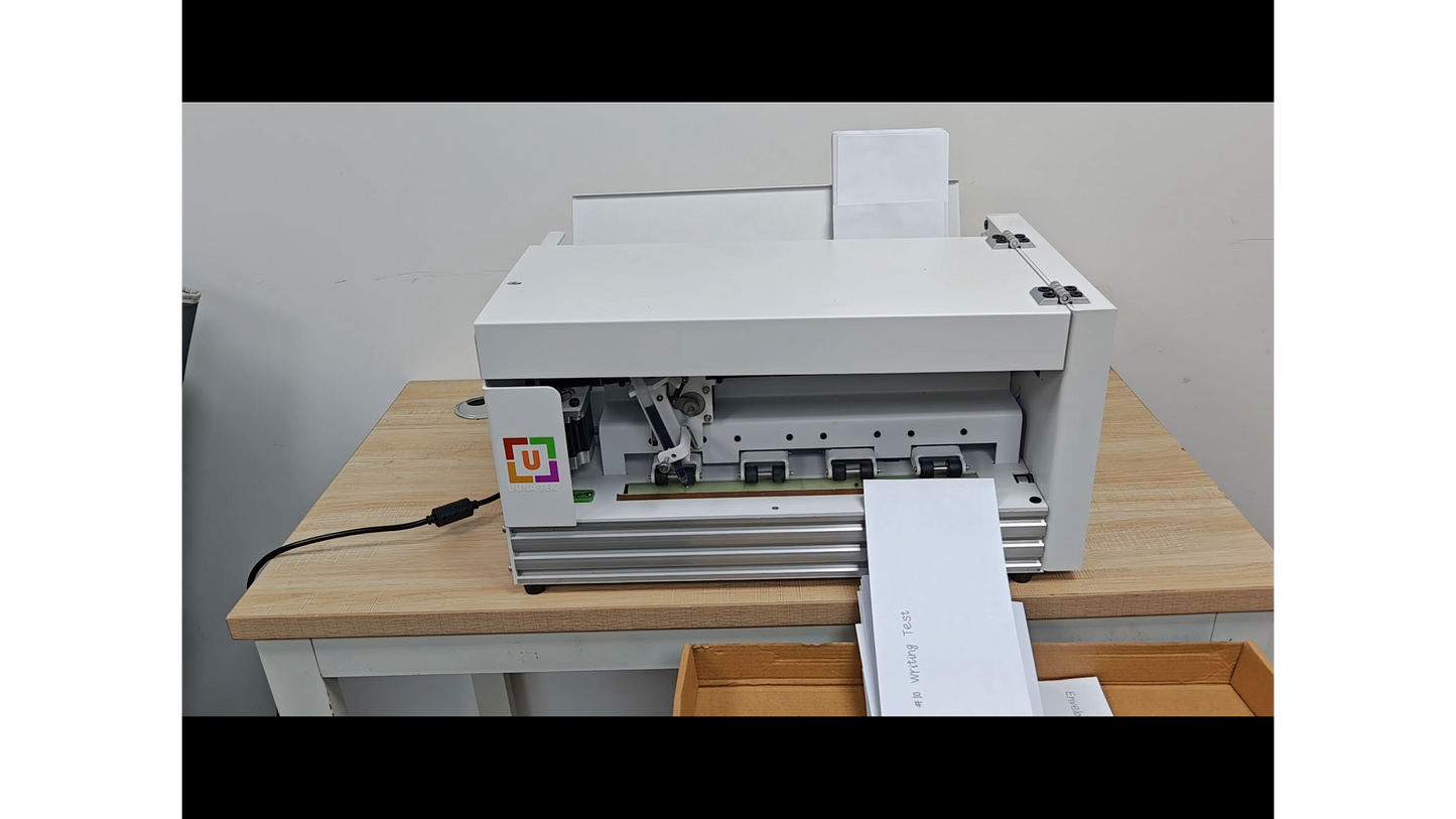 UUNA TEK® iAuto Plus - Handwriting Machine with Feeder/Automatic Signature Machine/Handwriting Machine for Letter/Automatic Writing Machine, Write Up to 210 Letters, 80 Envelops Per Load