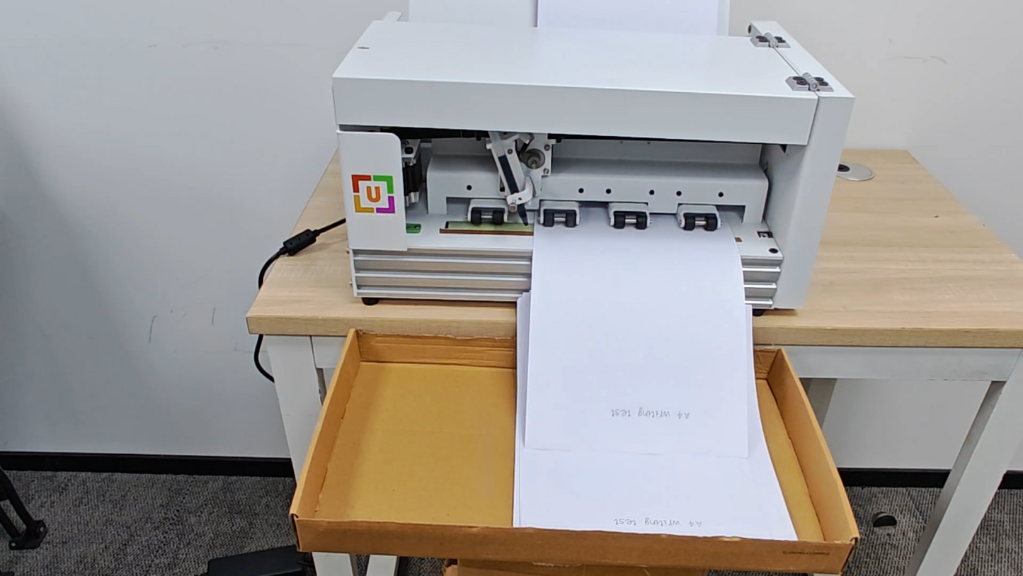 UUNA TEK® iAuto Plus - Handwriting Machine with Feeder/Automatic Signature Machine/Handwriting Machine for Letter/Automatic Writing Machine, Write Up to 210 Letters, 80 Envelops Per Load