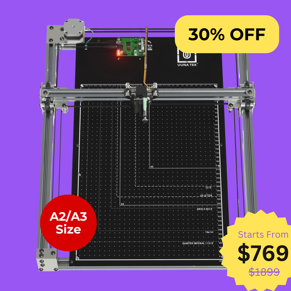 iDraw H SE A3/A2 CoreXY Drawing Robot for Artists – Combines the Robust iDraw H Hardware with Flexible Axidraw Software