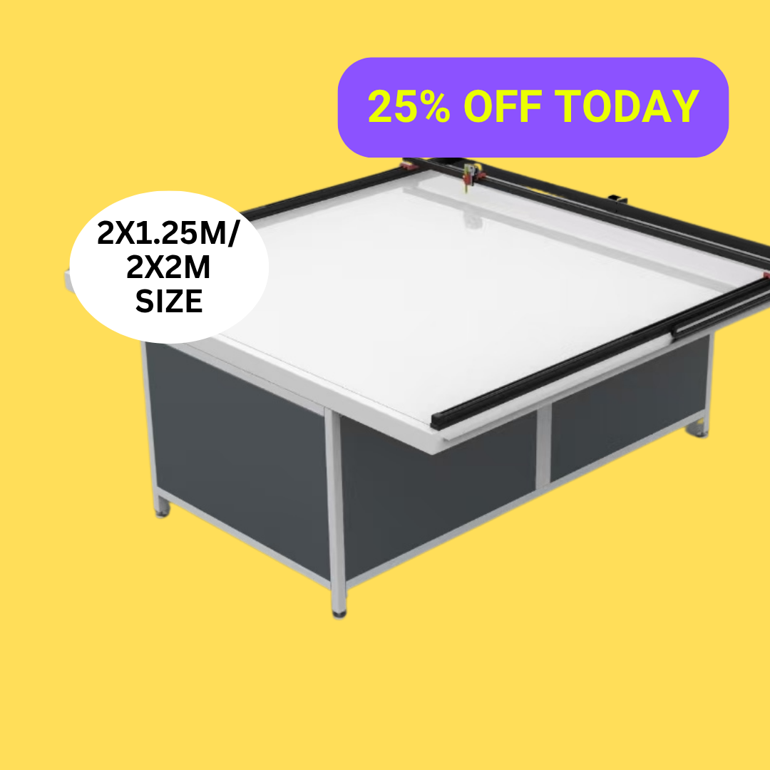 UUNA TEK 3.0 - (2X1.25M/2X2M) Preassembled Premium All-in-One Architect Drawing Table & Pen Plotter  for Architectural Drafting with WiFi and SD Card