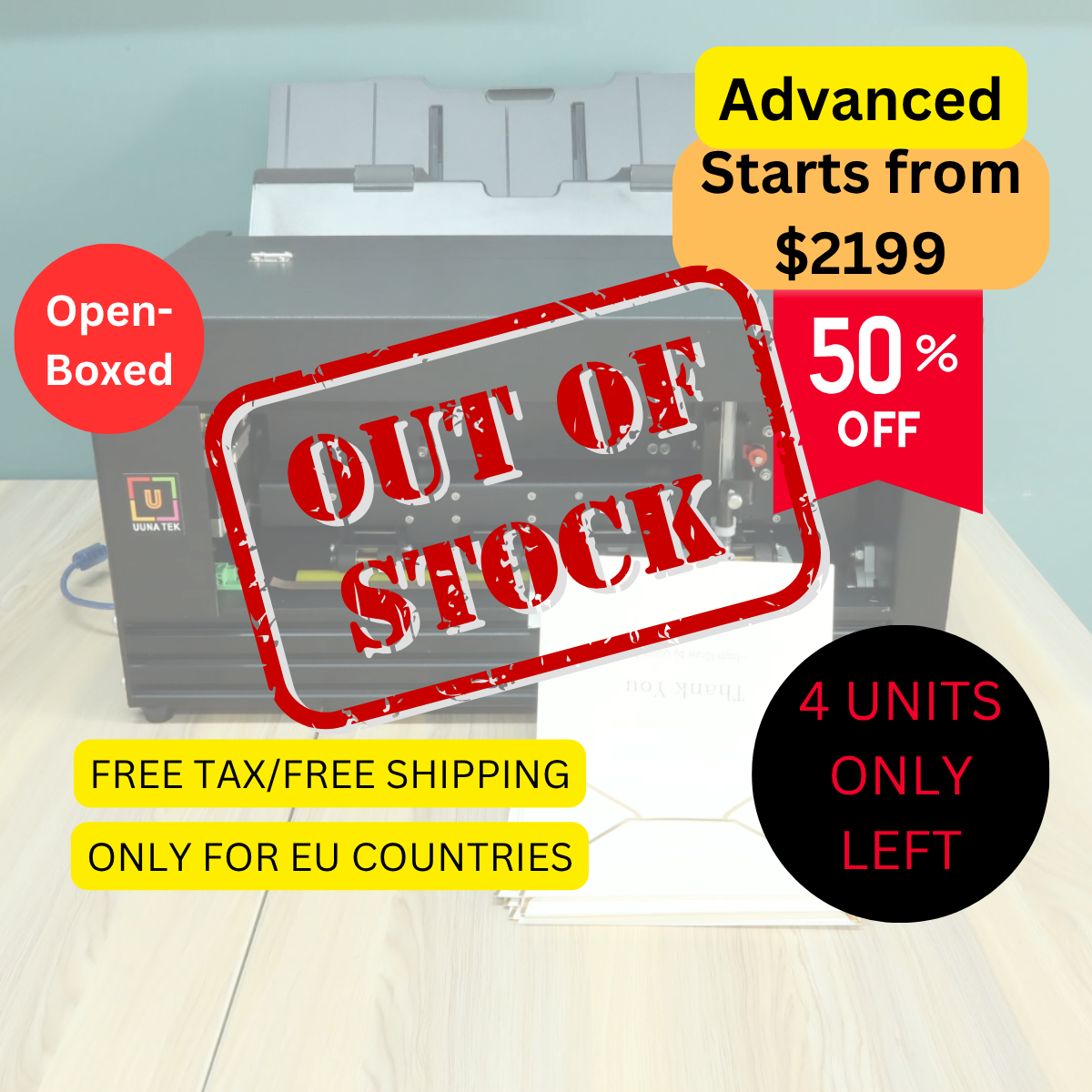 UUNA TEK iAuto - Automatic Writing Machine for Bulk Writing