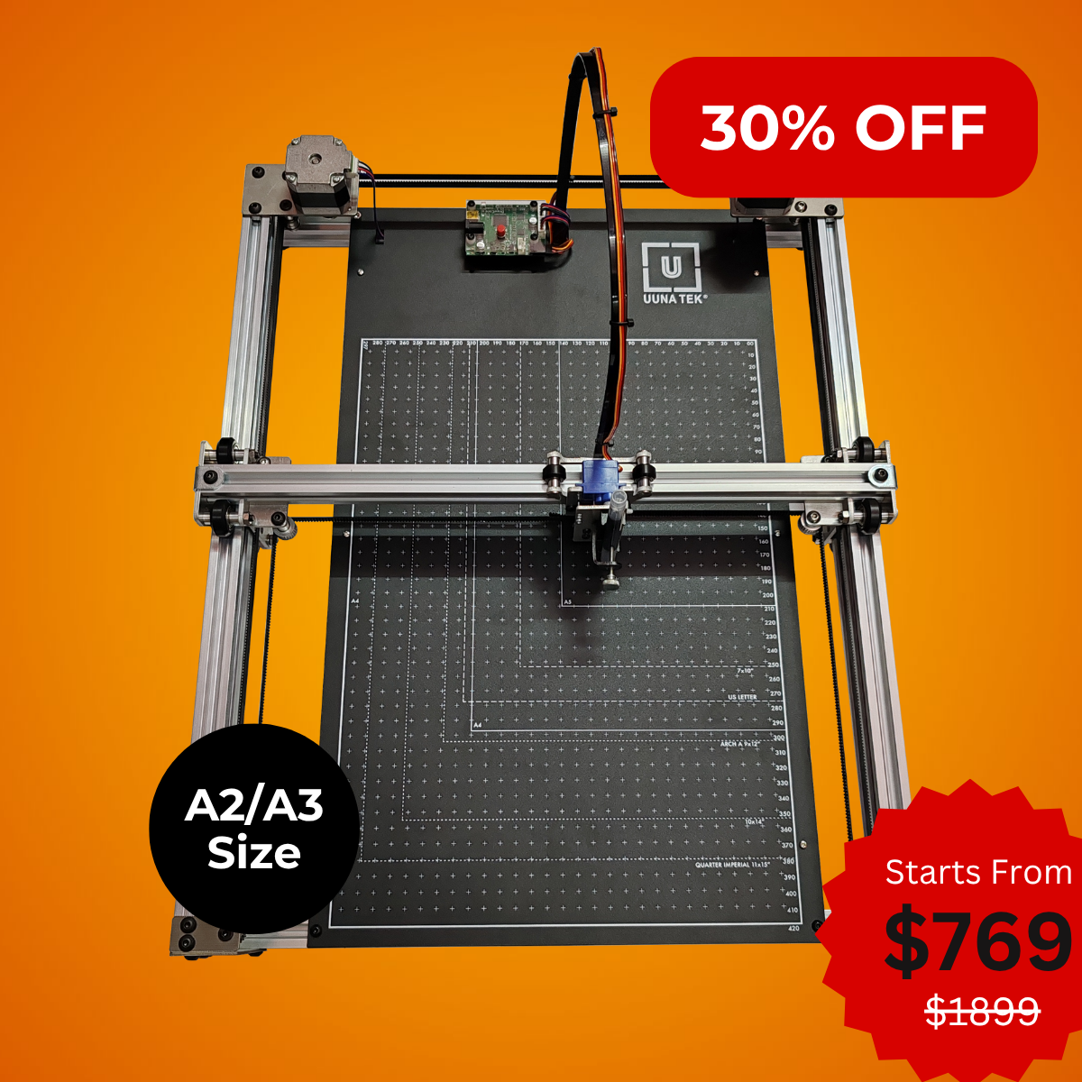 iDraw H SE - A3/A2 Size CoreXY Preassembled Drawing Robot for Artists Pen Plotter Drawing Machine Writing Machine Signature Machine| UUNA TEK