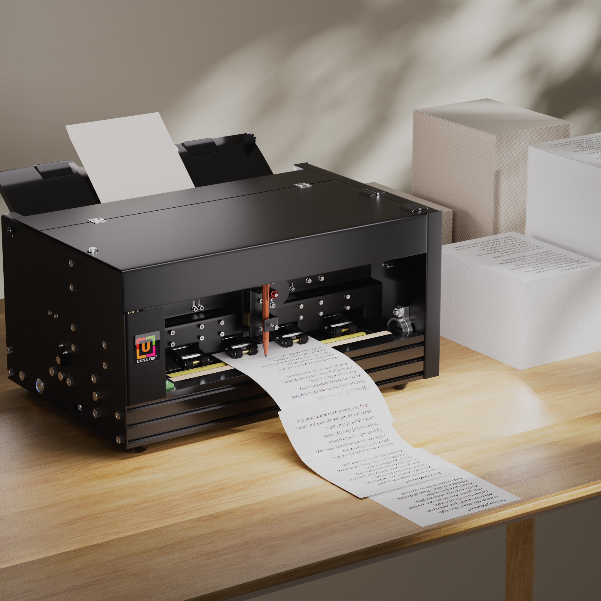 UUNA TEK® iAuto - Handwriting Machine with Feeder/Automatic Signature Machine/Handwriting Machine for Letter/Automatic Writing Machine,  Write Up to 80 Letters,  30 Envelops at a Time