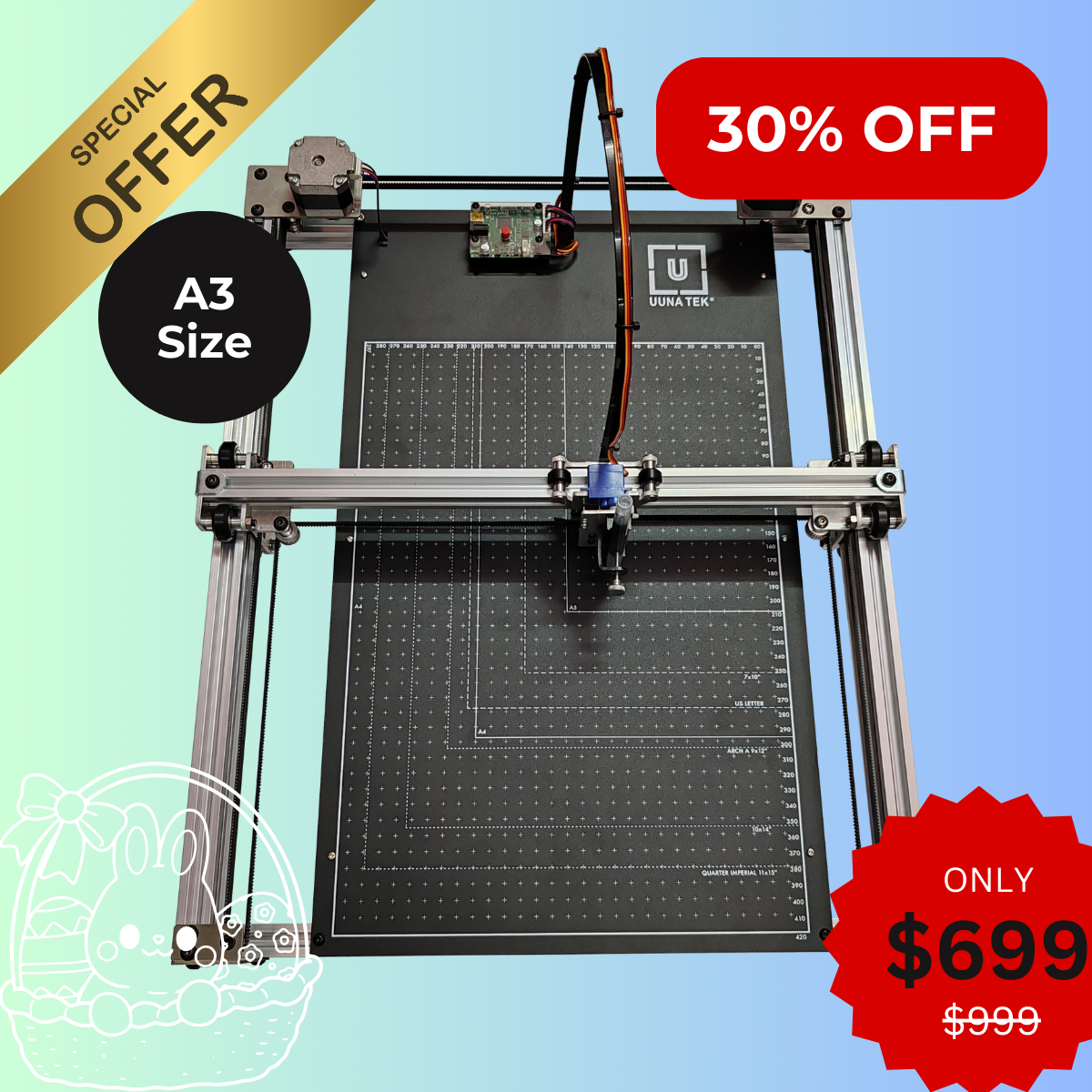 UUNA TEK iAuto - Automatic Writing Machine for Bulk Writing