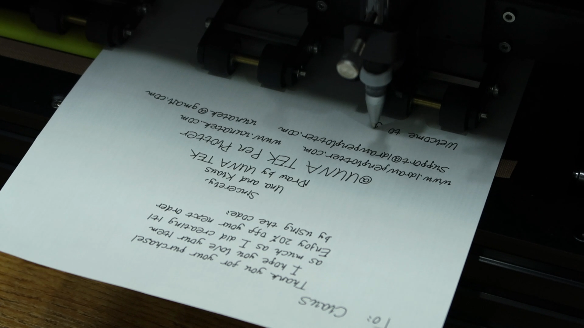 Automatic Writing Machine | UUNA TEK CO.,LIMITED