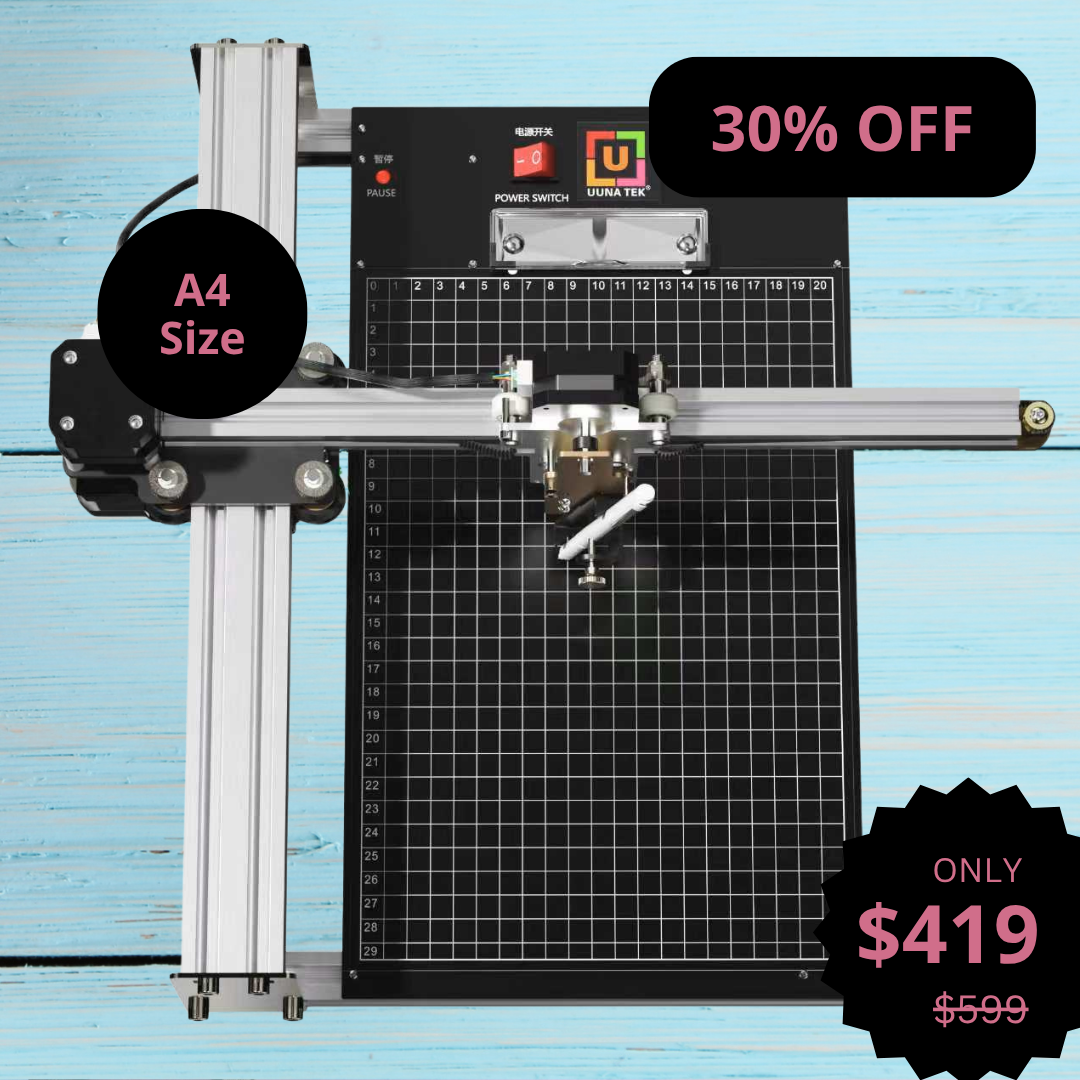 UUNA TEK®  iDraw 2.0 - A4 Size Drawing Robot Drawing Machine, Best Entry - Level Pen Plotter