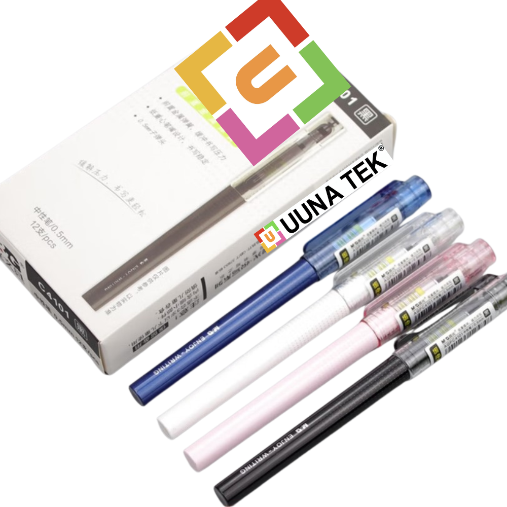 Spring Pen Set Spring-Buffered Pen Bundle - 12 Pieces
