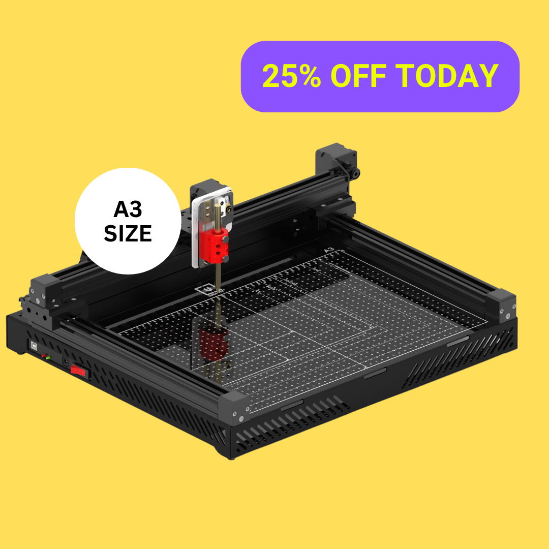 UUNA TEK 3.0 A3 Preassembled Premium All-in-One Pen Plotter Drawing Robot with WiFi & SD Card – Compact, Quieter, Faster, More Precise