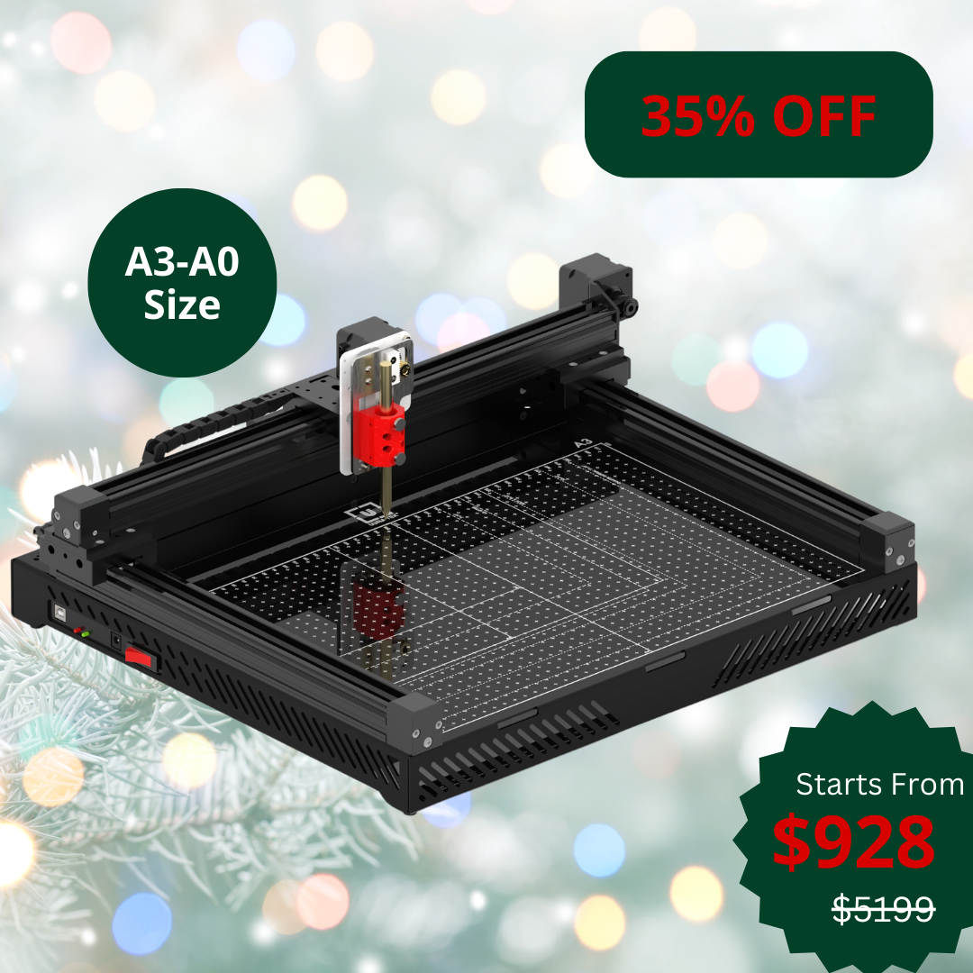 UUNA TEK 3.0 - A3/A2/A1/A0 Size Preassembled Premium All-in-One Pen Plotter Drawing Robot Drawing Machine Writing Machine Signature Machine with WiFi and SD Card