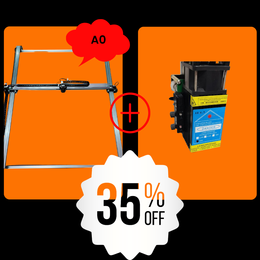 iDraw H A0+15W Laser Head Bundle