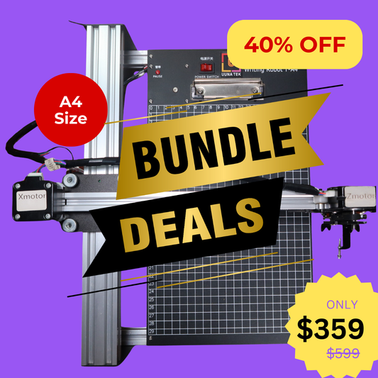 UUNA TEK®  iDraw 2.0 - A4 Size Drawing Robot/Drawing Machine/Homework Machine/Calligraphy Plotter/Handwriting Robot/Pen Plotter/Laser Engraver