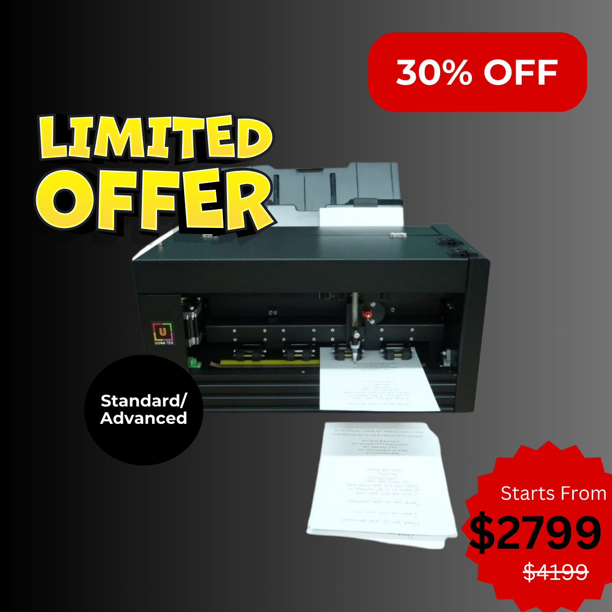 UUNA TEK iAuto - Automatic Writing Machine for Bulk Writing