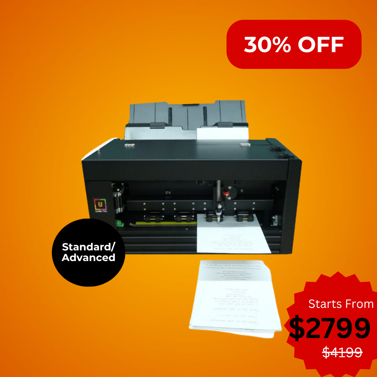 UUNA TEK® iAuto - Handwriting Machine with Feeder/Automatic Signature Machine/Handwriting Machine for Letter/Automatic Writing Machine,  Write Up to 80 Letters,  30 Envelops at a Time
