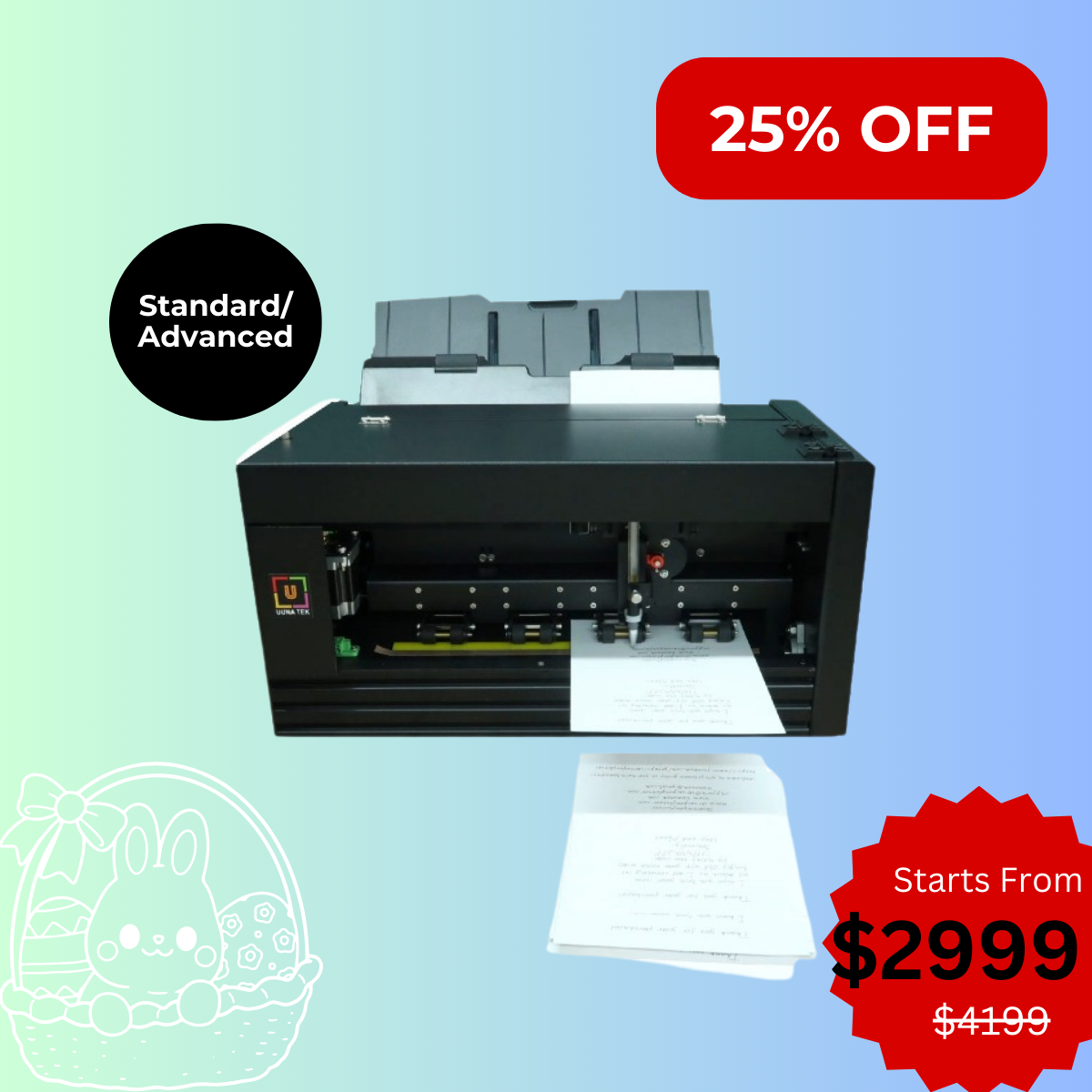 UUNA TEK iAuto - Automatic Writing Machine for Bulk Writing