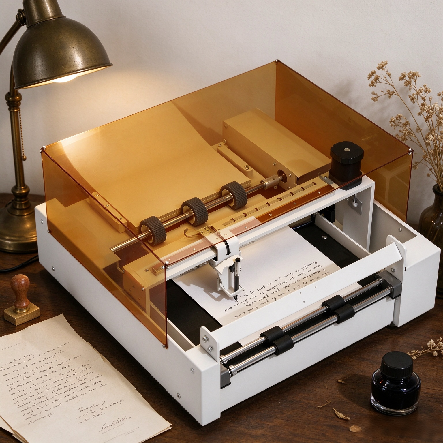UUNA TEK® iAuto Plus 2.0 - The Next-Gen AI Automatic Writing Machine, Write Up to 250 Letters, 95 Envelops Per Load
