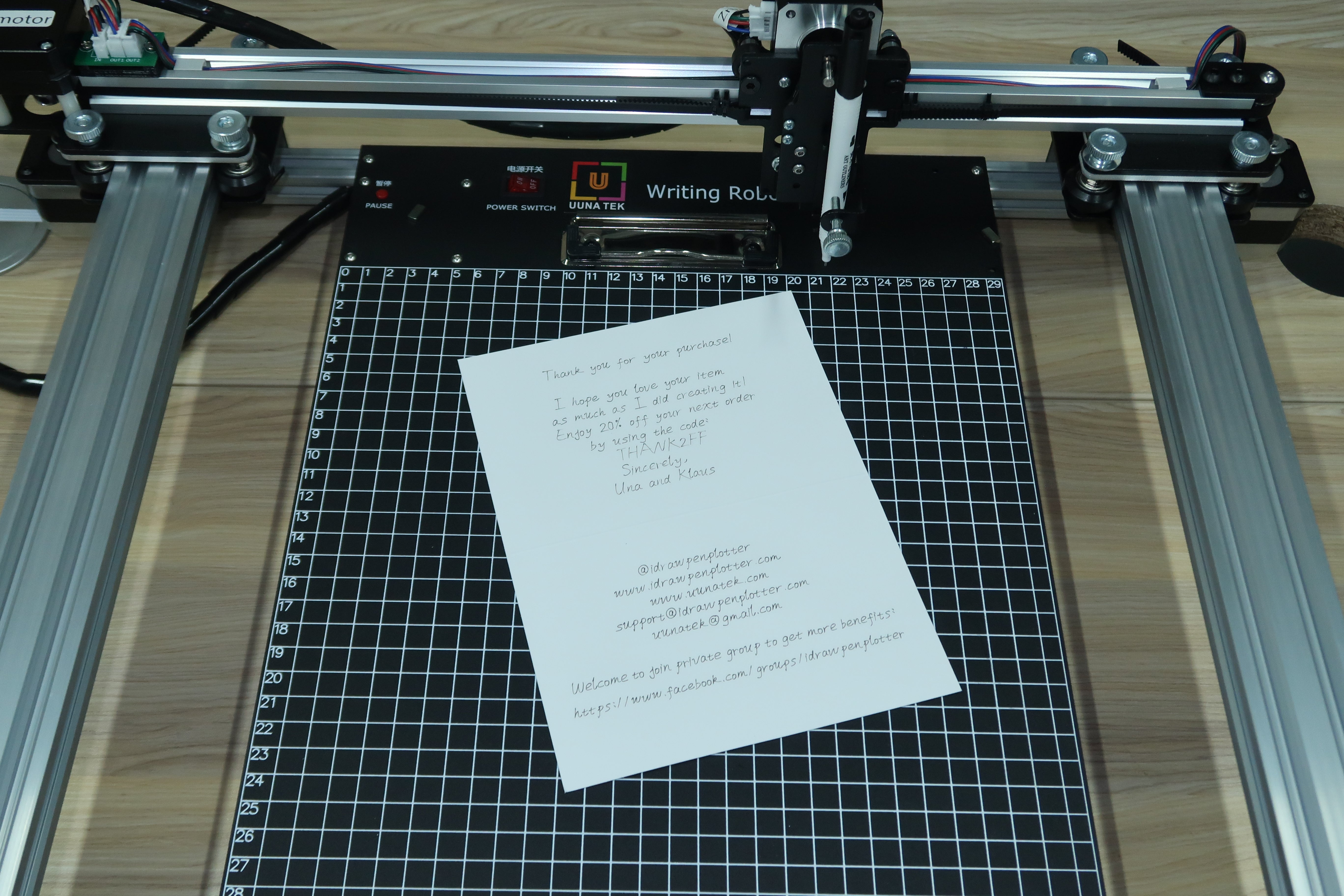 UUNA TEK iAuto - Automatic Writing Machine for Bulk Writing