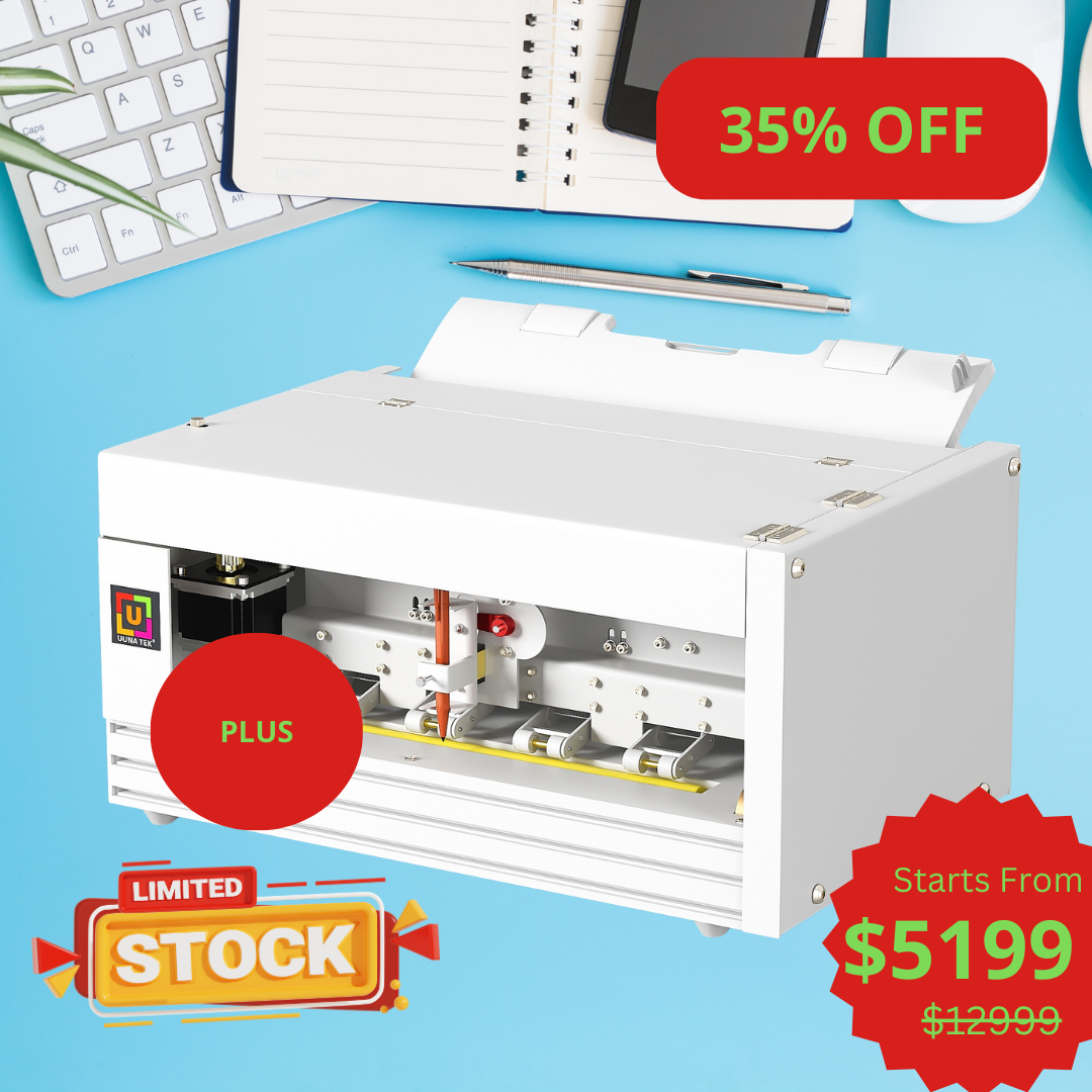 UUNA TEK® iAuto Plus - Handwriting Machine with Feeder/Automatic Signature Machine/Handwriting Machine for Letter/Automatic Writing Machine, Write Up to 210 Letters, 80 Envelops Per Load - UUNA TEK CO.,LIMITED