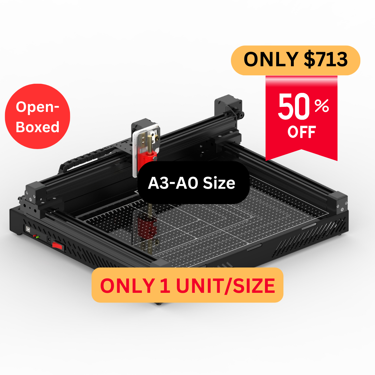 Open-boxed UUNA TEK 3.0 - A3/A2/A1/A0 Size Preassembled Highend All-in-One Pen Plotter Drawing Robot Drawing Machine Writing Machine Signature Machine