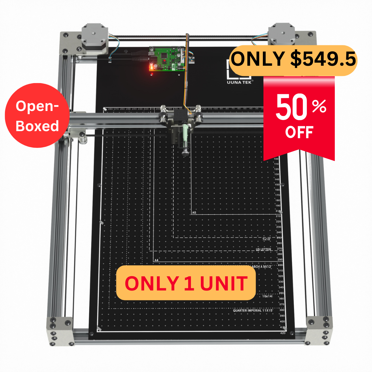 Open-boxed iDraw H SE A3/A2 CoreXY Drawing Robot for Artists – Combines the Robust iDraw H Hardware with Flexible Axidraw Software - UUNA TEK CO.,LIMITED
