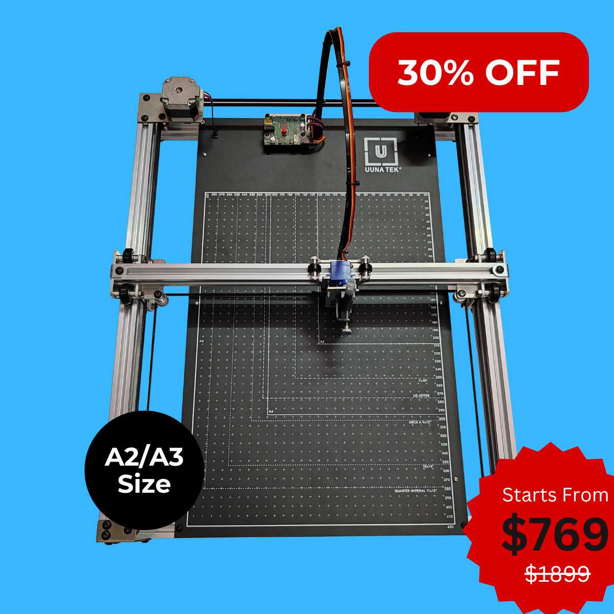 iDraw H SE - A3/A2 Size CoreXY Preassembled Drawing Robot for Artists Pen Plotter Drawing Machine Writing Machine Signature Machine| UUNA TEK